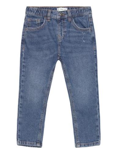 Drawstring Waist Jeans Mango Blue