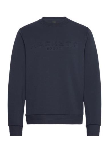 Hs Embossed Crew Hackett London Navy