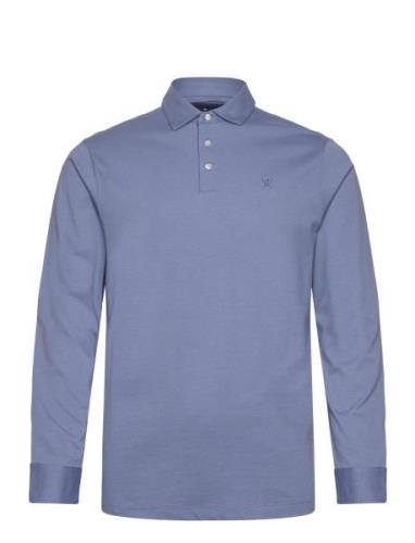 Pima Cotton Polo Ls Hackett London Blue