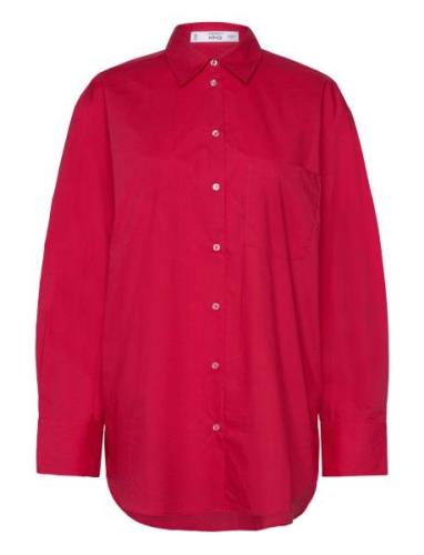 Pocket Over Shirt Mango Red