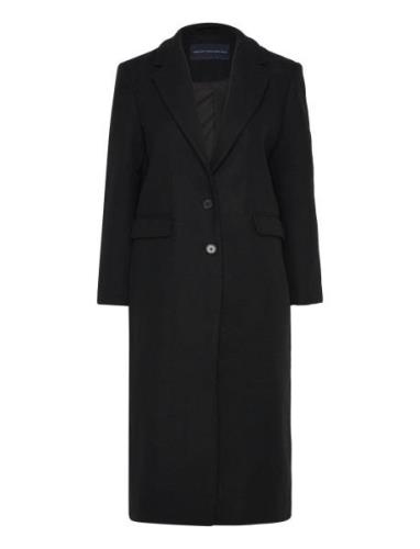 Fawn Felt Coat French Connection Black