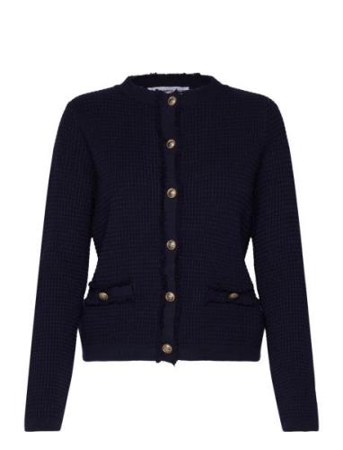 Button Knit Cardigan Mango Navy