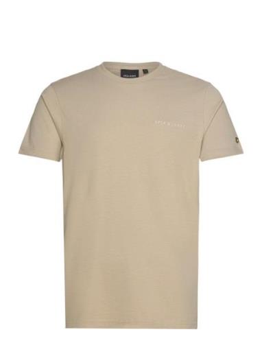 Embroidered T-Shirt Lyle & Scott Beige