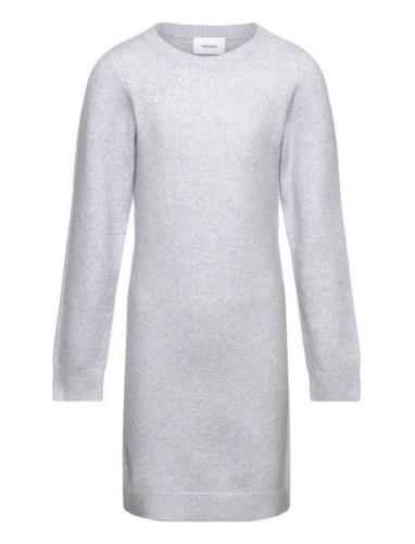 Vmdoffy Ls O-Neck Dress Ga Girl Noos Vero Moda Girl Grey