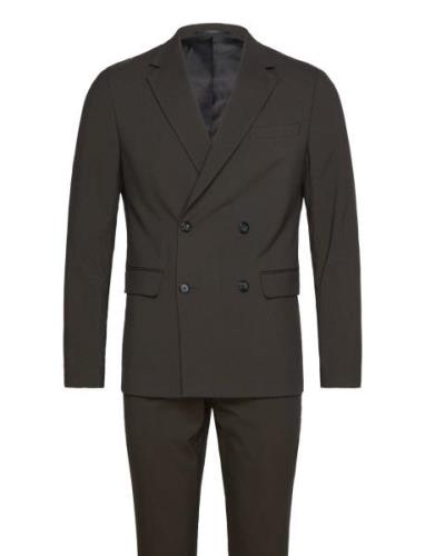 Plain Db Mens Suit Lindbergh Khaki