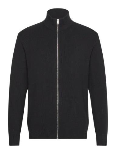 Knitted Zip Cardigan Lindbergh Black