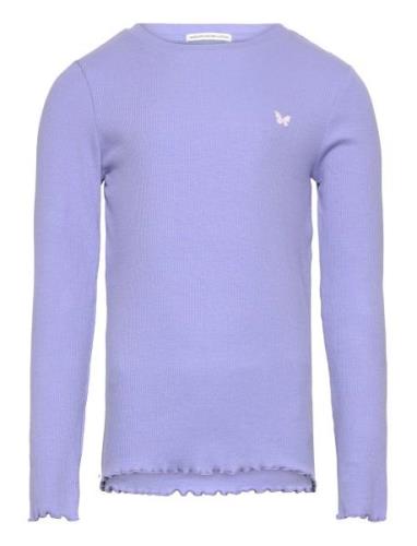 Embroidered Rib Longsleeve Tom Tailor Purple