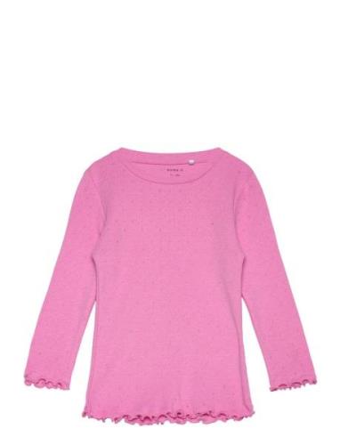 Nmfnimisa Ls Slim Top Name It Pink