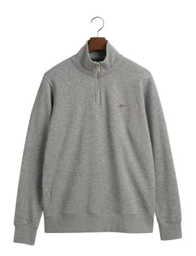 Emb Archive Shield Half Zip GANT Grey