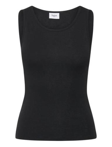 Garimasz Wool Tank Top Saint Tropez Black