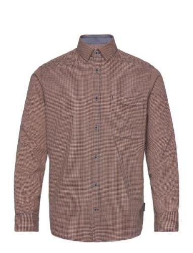 Structured Shirt Tom Tailor Brown