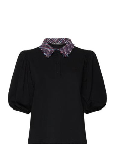 Boucle Fashion Polo Karl Lagerfeld Black