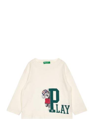 T-Shirt L/S United Colors Of Benetton Cream