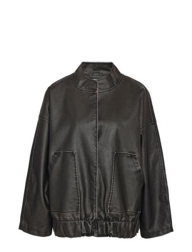 Nmhalston Washed Pu L/S Bomber Jacket NOISY MAY Black