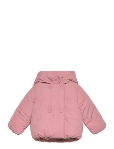 Faux-Fur Lining Jacket Mango Pink