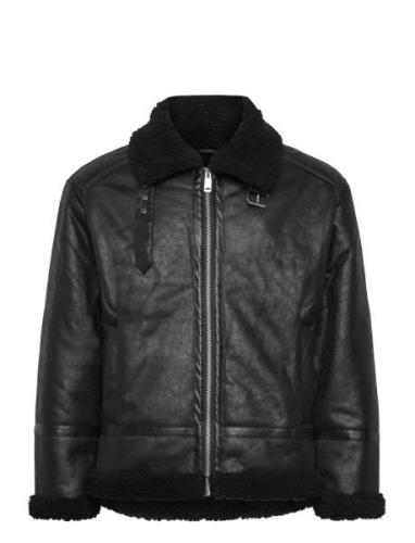 Faux Shearling Jacket Lindbergh Black