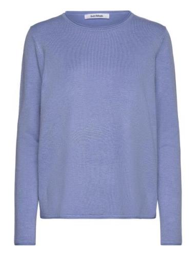 Srmarla O-Neck Roll Edge Knit Soft Rebels Blue