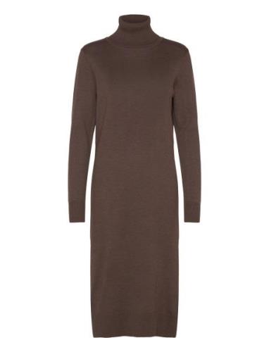 Milasz Roll Neck Long Dress Saint Tropez Brown