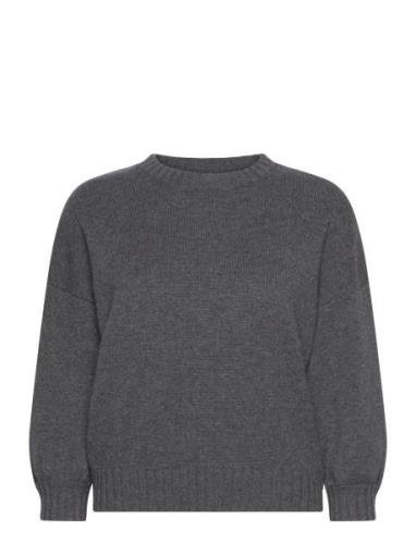 Quarter Balloon Sleeve Sweater Davida Cashmere Grey