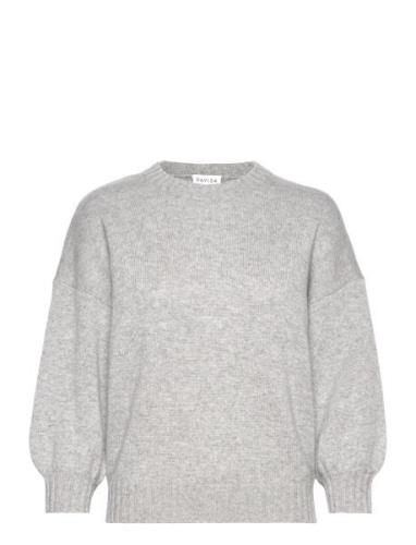 Quarter Balloon Sleeve Sweater Davida Cashmere Grey