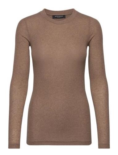 Angelabb Ls T-Shirt Bruuns Bazaar Brown