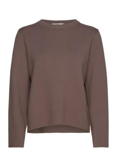 Objreynard Square Sleeve O-Neck Noos Object Brown