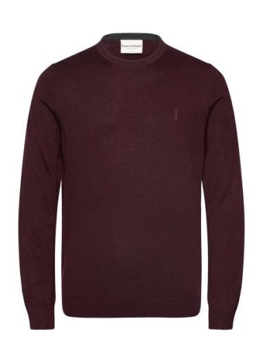 Bs Jupiter Regular Fit Knitwear Bruun & Stengade Burgundy