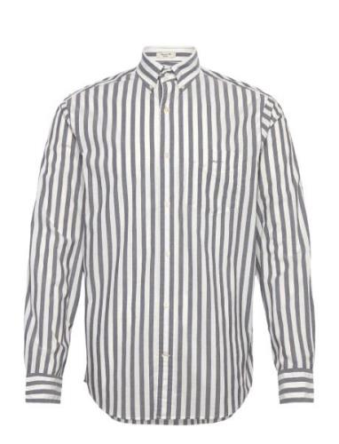 Reg Poplin Stripe Shirt GANT Blue