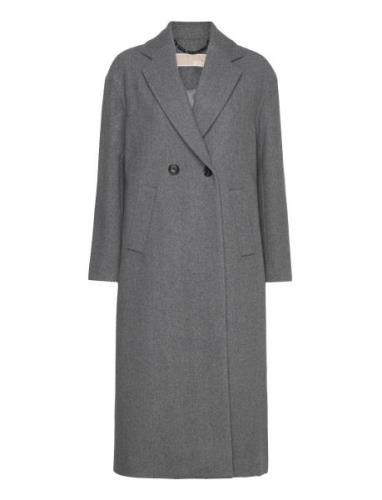 Wool Db Long Wool Coat Michael Kors Grey