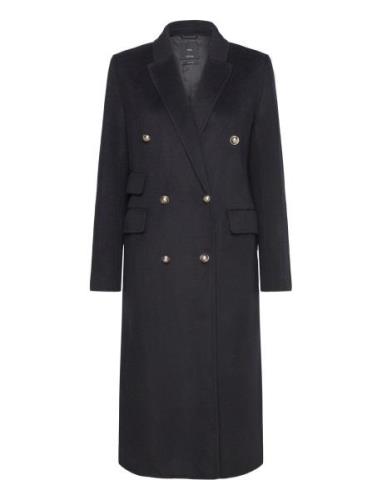 Handmade Butt D Wool Coat Mango Navy