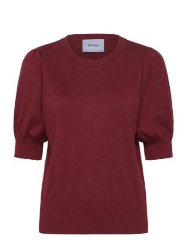 Liva Knit Tee Minus Burgundy