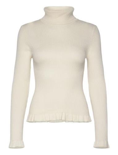 Sherry Frill Knit Top NORR Cream