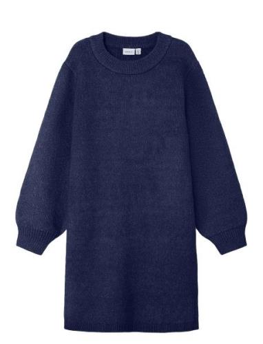 Nkfomarian Ls Knit Dress Name It Blue