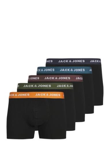 Jacoliver Solid Trunks 5 Pack Jnr Jack & J S Black