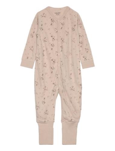 Jumpsuit Ls - Aop CeLaVi Beige