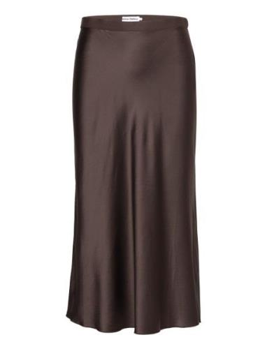 Hana Satin Skirt Ahlvar Gallery Brown