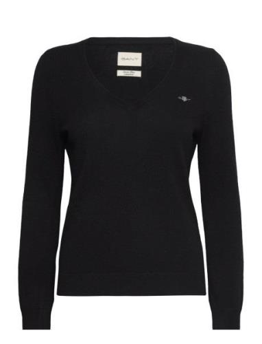 Extrafine Lambswool V-Neck GANT Black