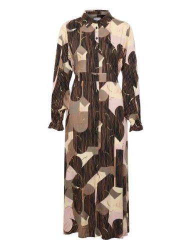 Cuhelena Long Dress Culture Brown