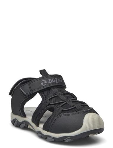 Fipa Kids Closed Toe Sandal ZigZag Black