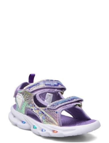 Clematis Kids Sandal W/Lights ZigZag Patterned