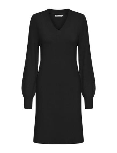 Onlkatia Ls V-Neck Dress Nca Knt ONLY Black