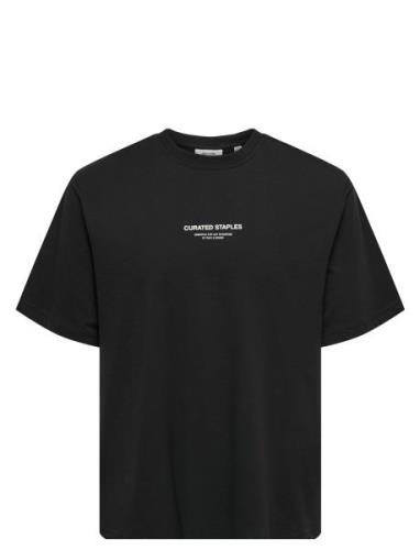 Onscurated Rlx Print Ss Tee Noos ONLY & SONS Black