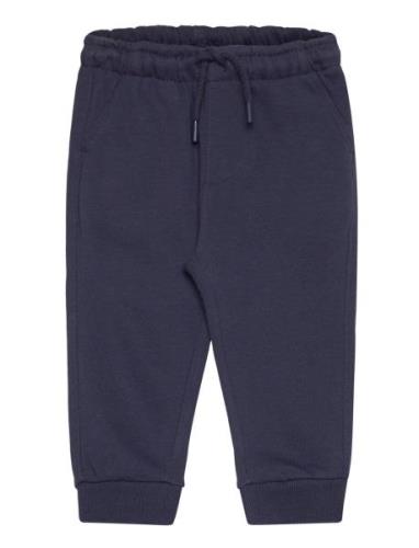 Cotton Jogger-Style Trousers Mango Navy