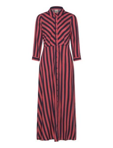 Yassavanna Long Shirt Dress S. YAS Red