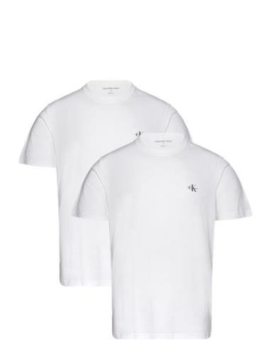 2 Pack Monologo T-Shirt Calvin Klein Jeans White