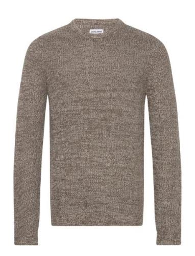 Jjelewis Knit Crew Neck Sn Jack & J S Grey