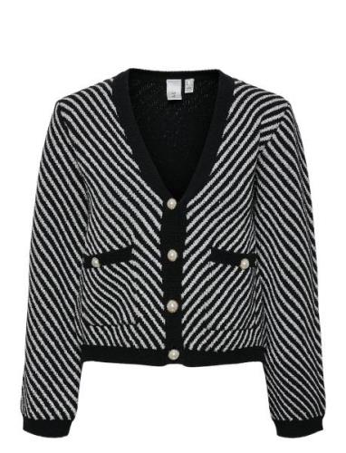 Yascharla Ls Sequin Knit Cardigan YAS Black