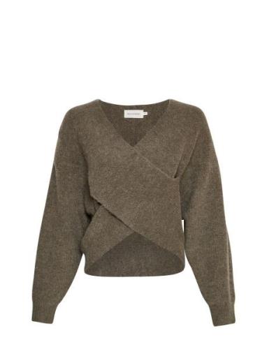 Mschzinelle Hope Wrap Pullover MSCH Copenhagen Khaki