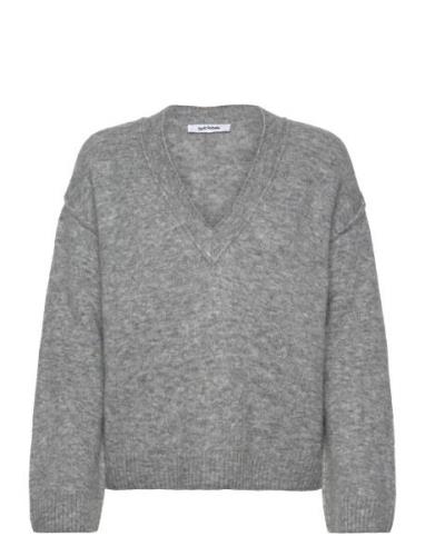 Srallison V-Neck Knit Soft Rebels Grey