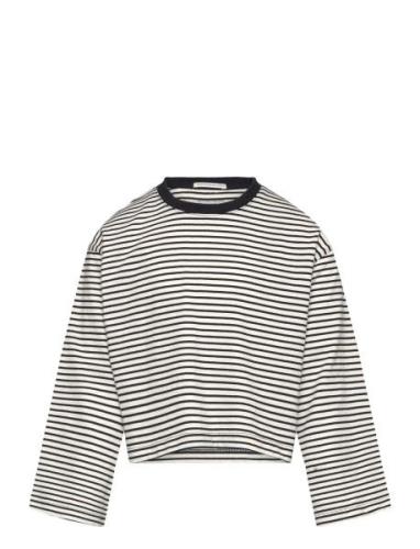 Cropped Striped Longsleeve Tom Tailor Grey